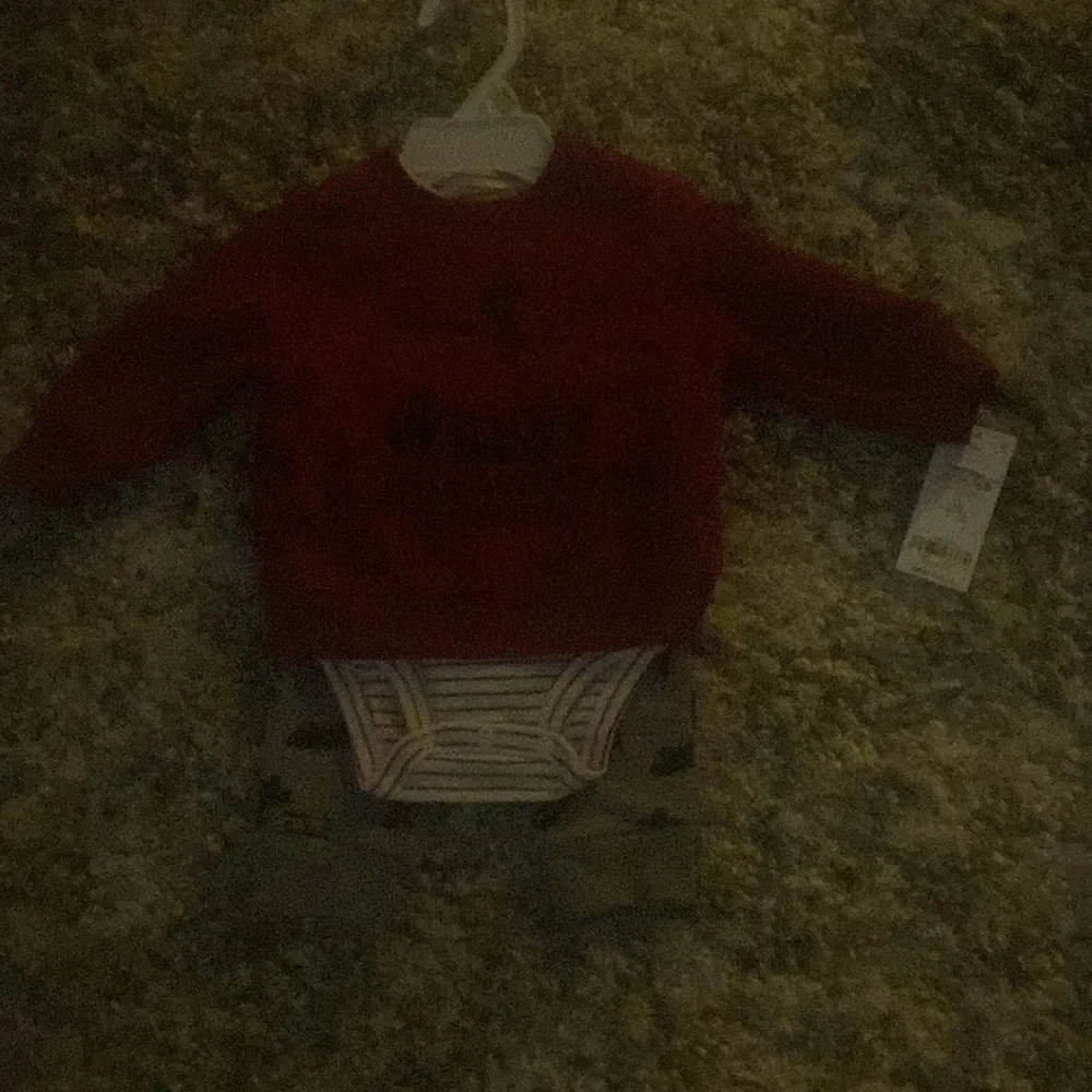 Carters Baby Boy Helicopter Mountain Sweatshirt Pants Onesie Outfit Set 3M